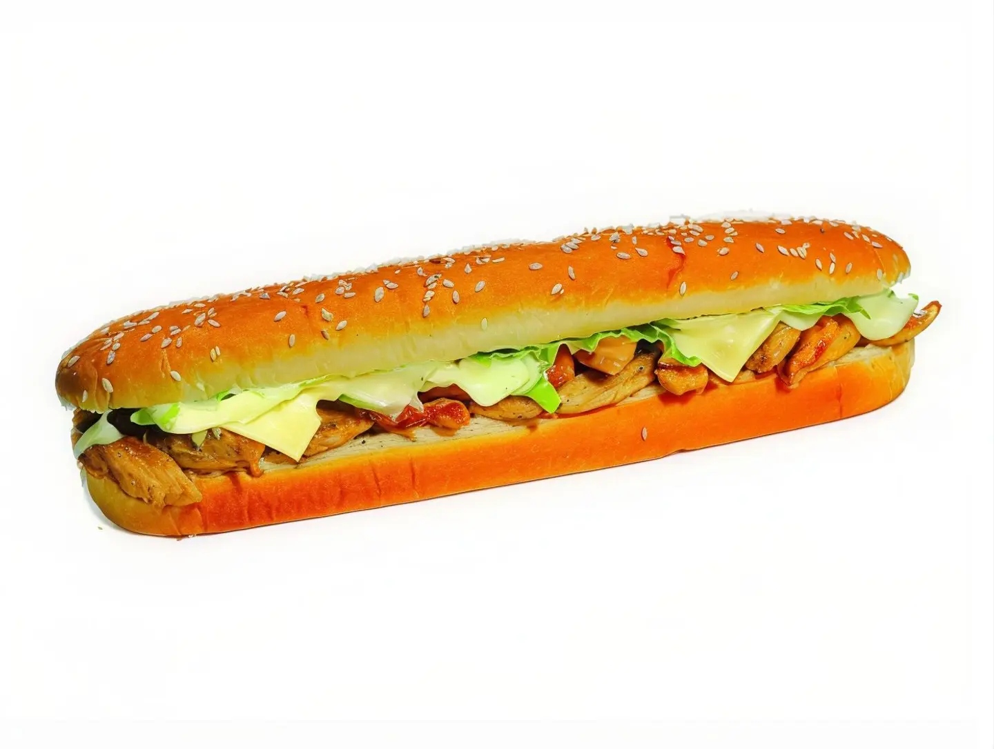 Chicken Steak Sandwich With Cheese
