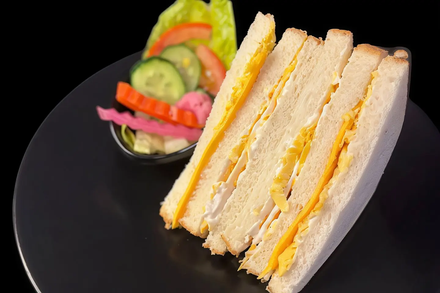 Mixed Cheese Club Sandwich