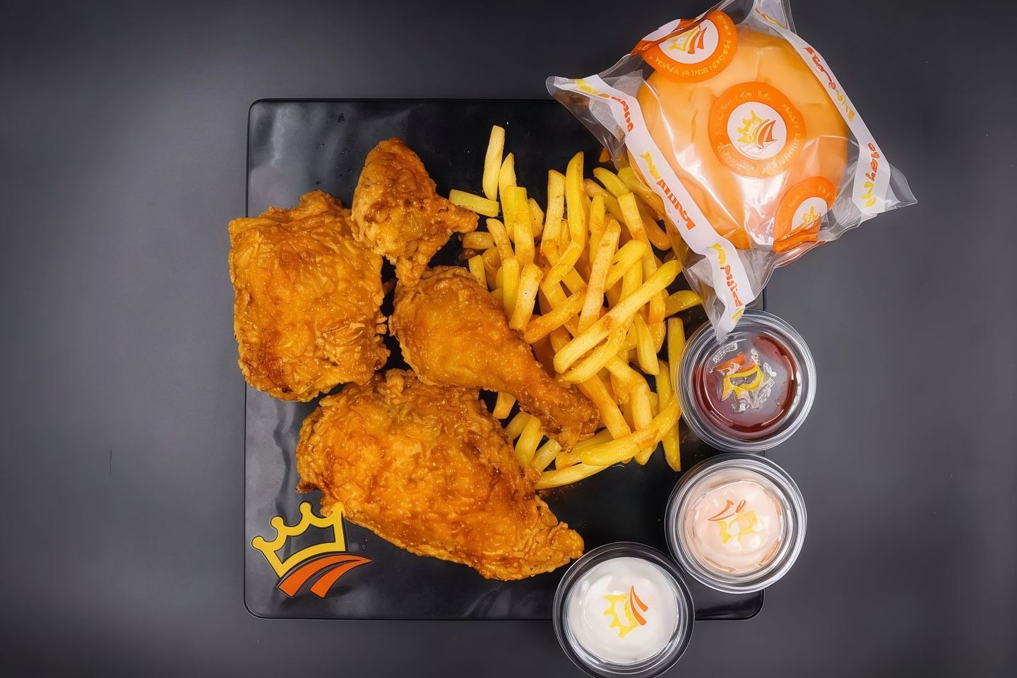 4 Pieces Broasted King Meal   Regular