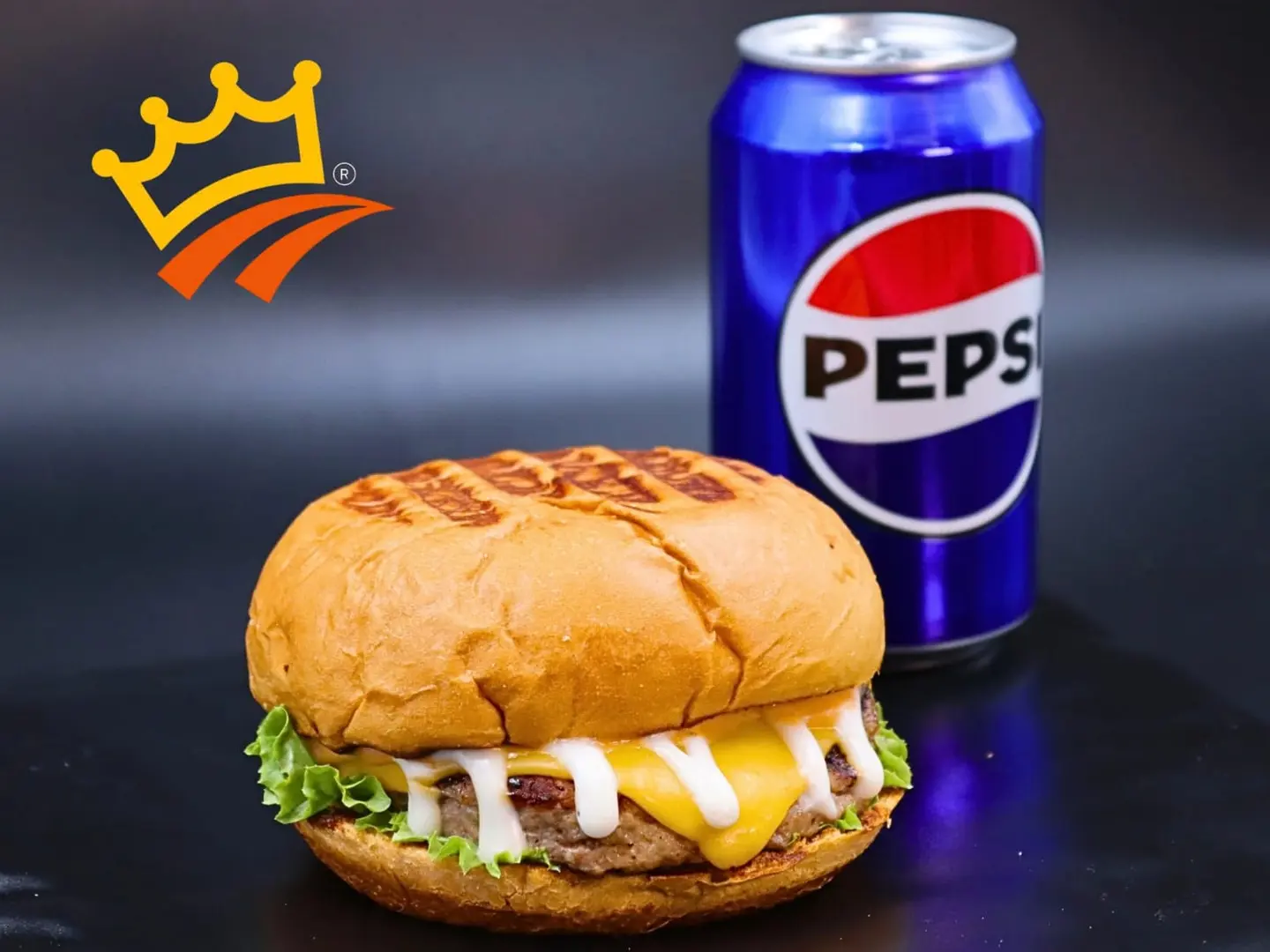 Crown Grill Burger (Beef) Combo