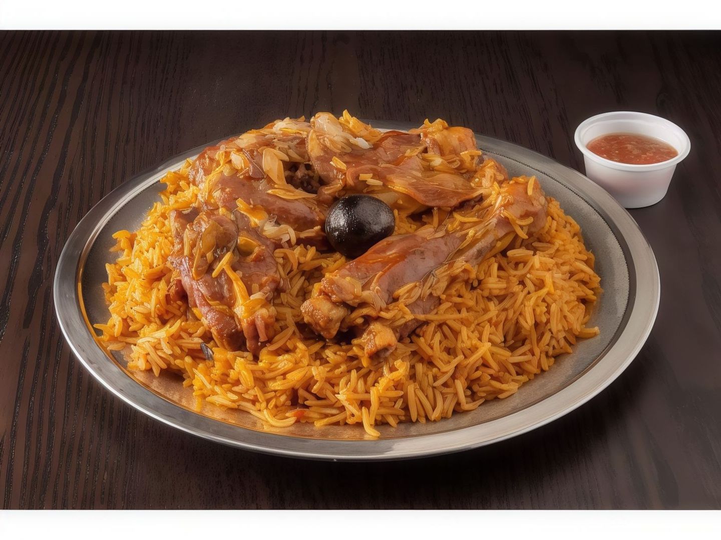 نفر لحم مضغوط مع أرز مزه يستغرق 60 دقيقة