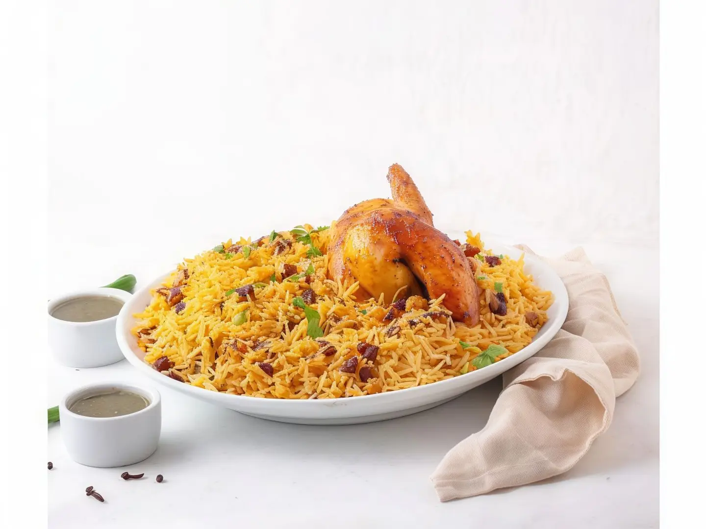 دجاج شواية مع الأرز