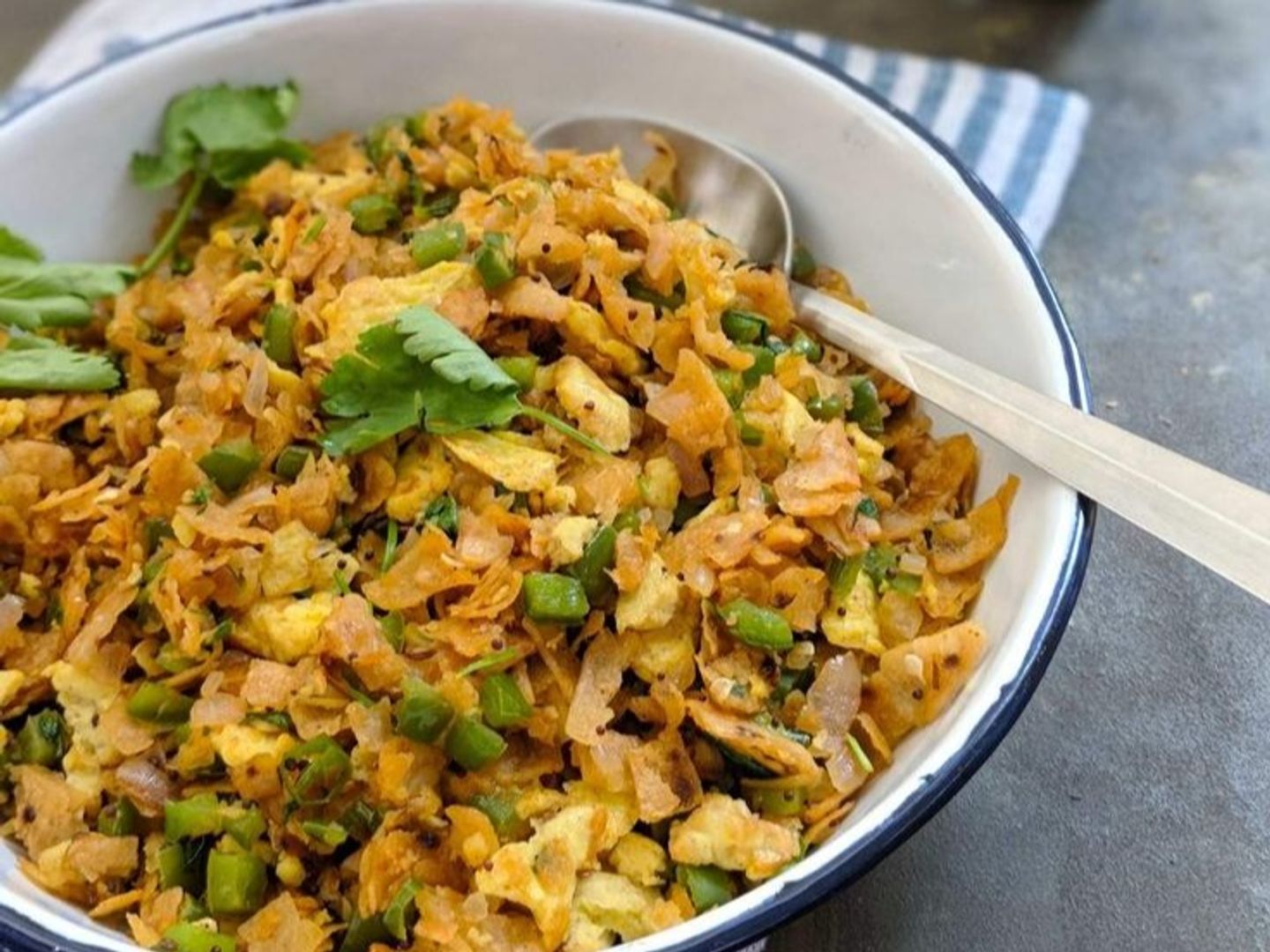 Vegetable Kothu Porotta