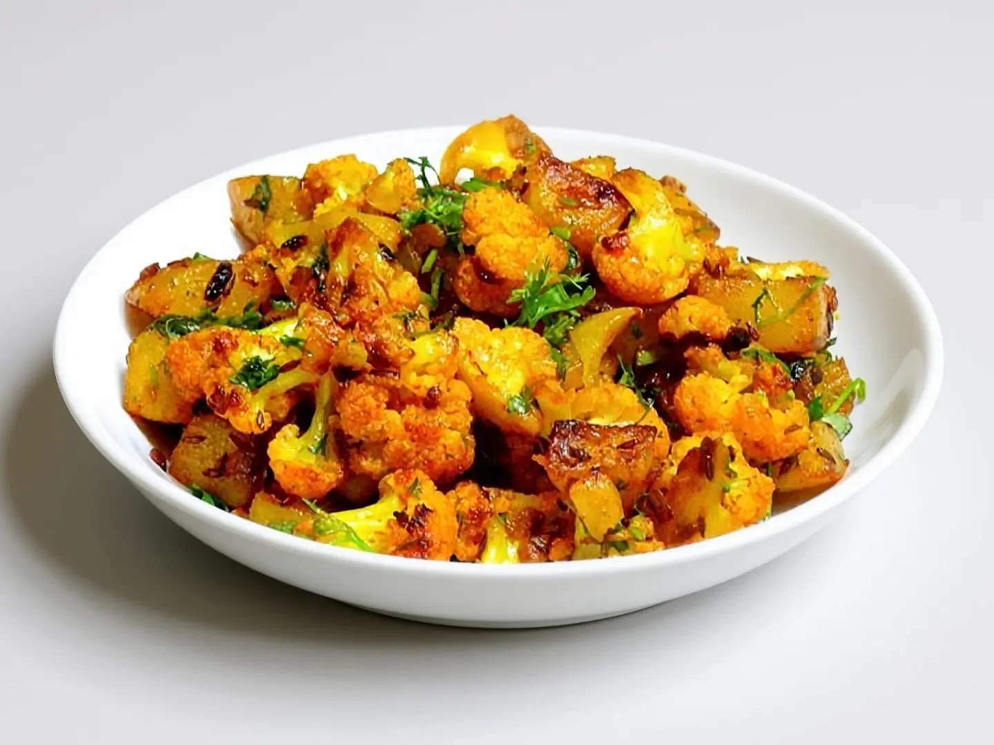 كاري البطاطس والقرنبيط