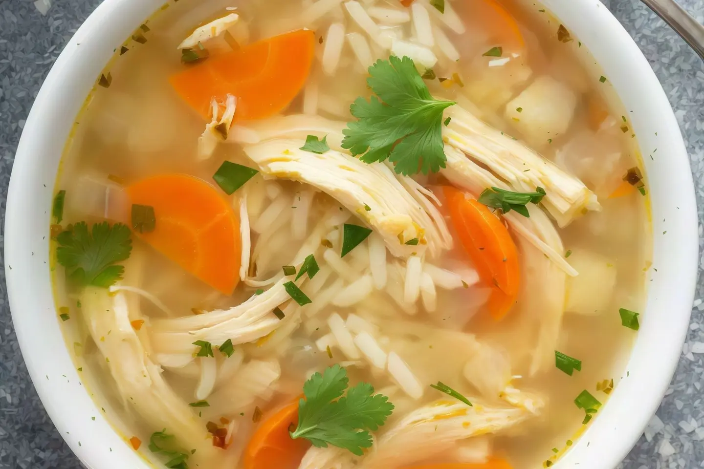 حساء الدجاج