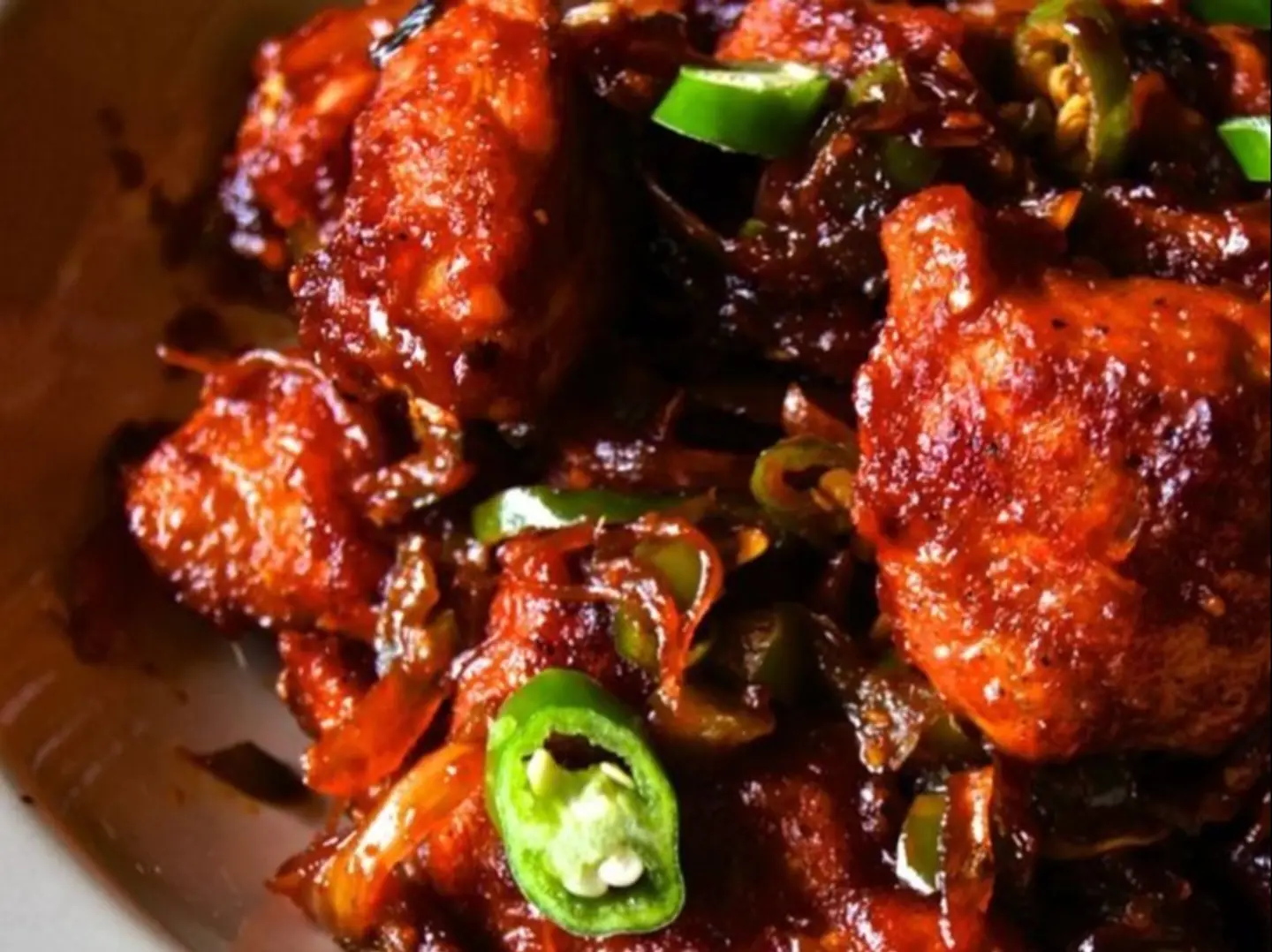 دجاج بالفلفل الحار