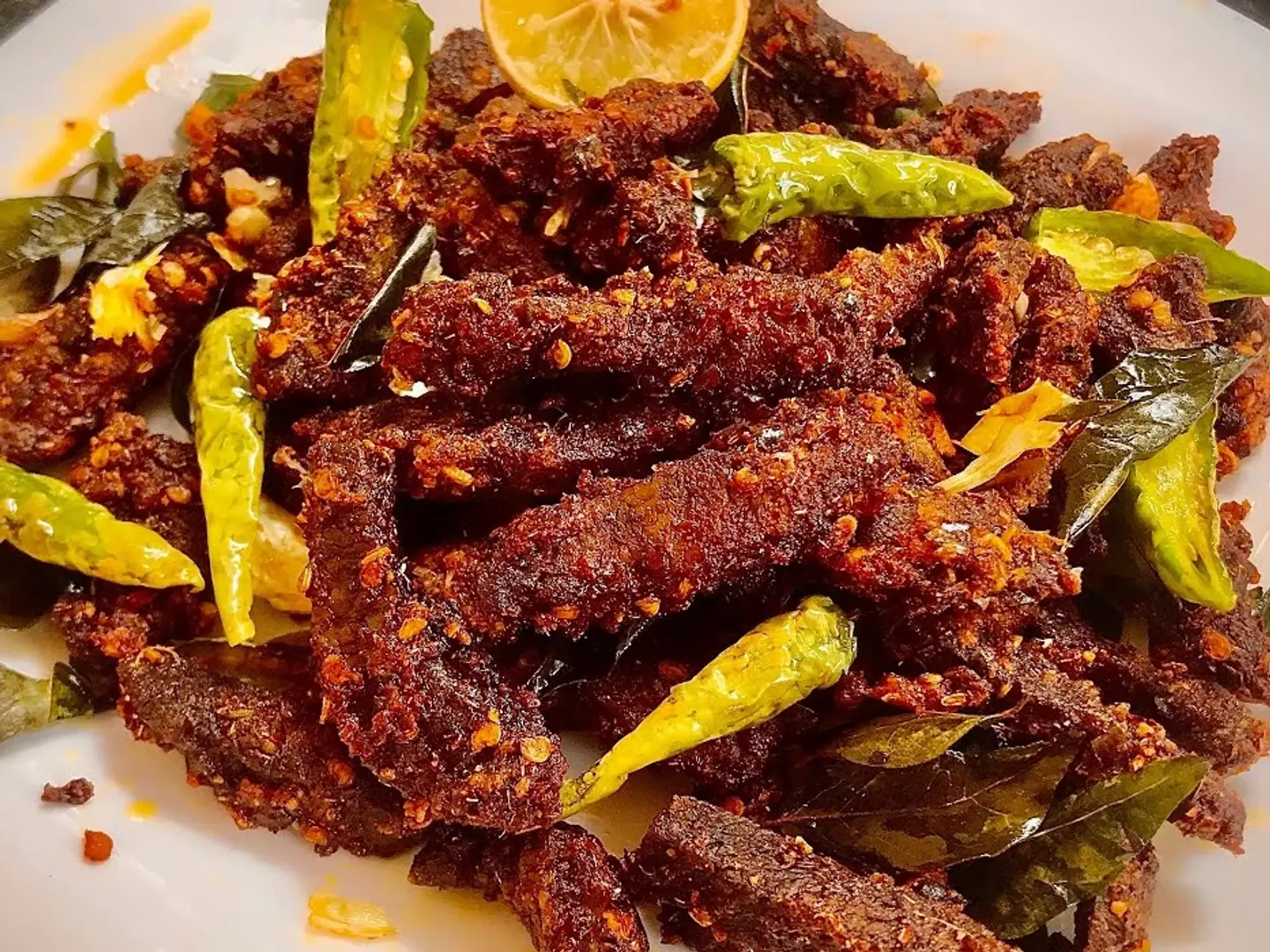 لحم بقري مقلي جاف