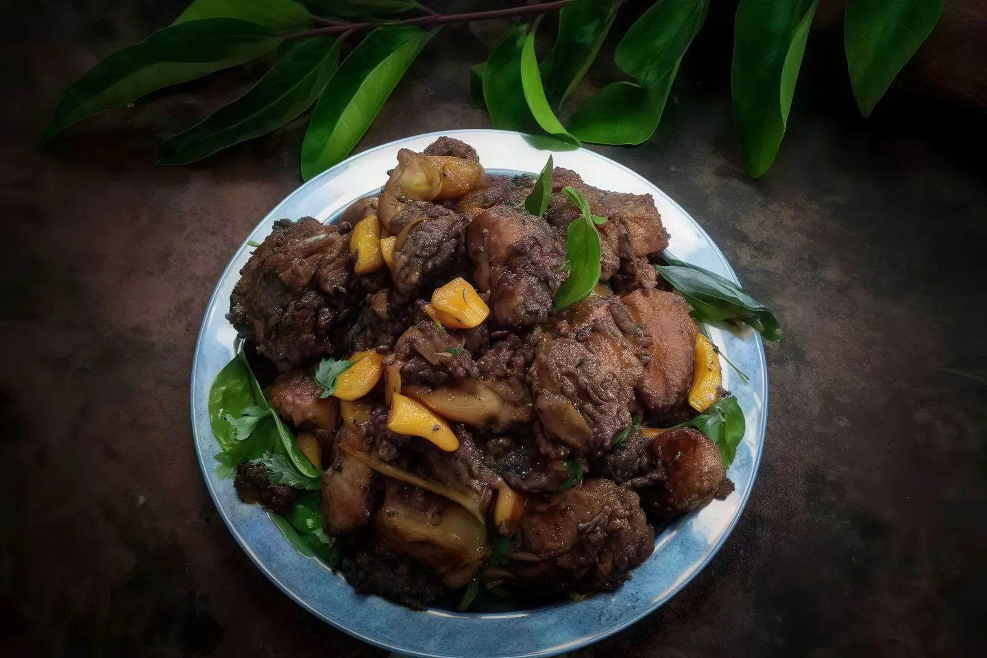 لحم ضأن بالفلفل المشوي