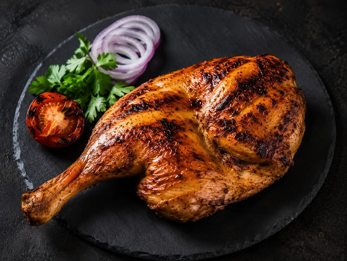 Half Grilled Chicken Without Rice