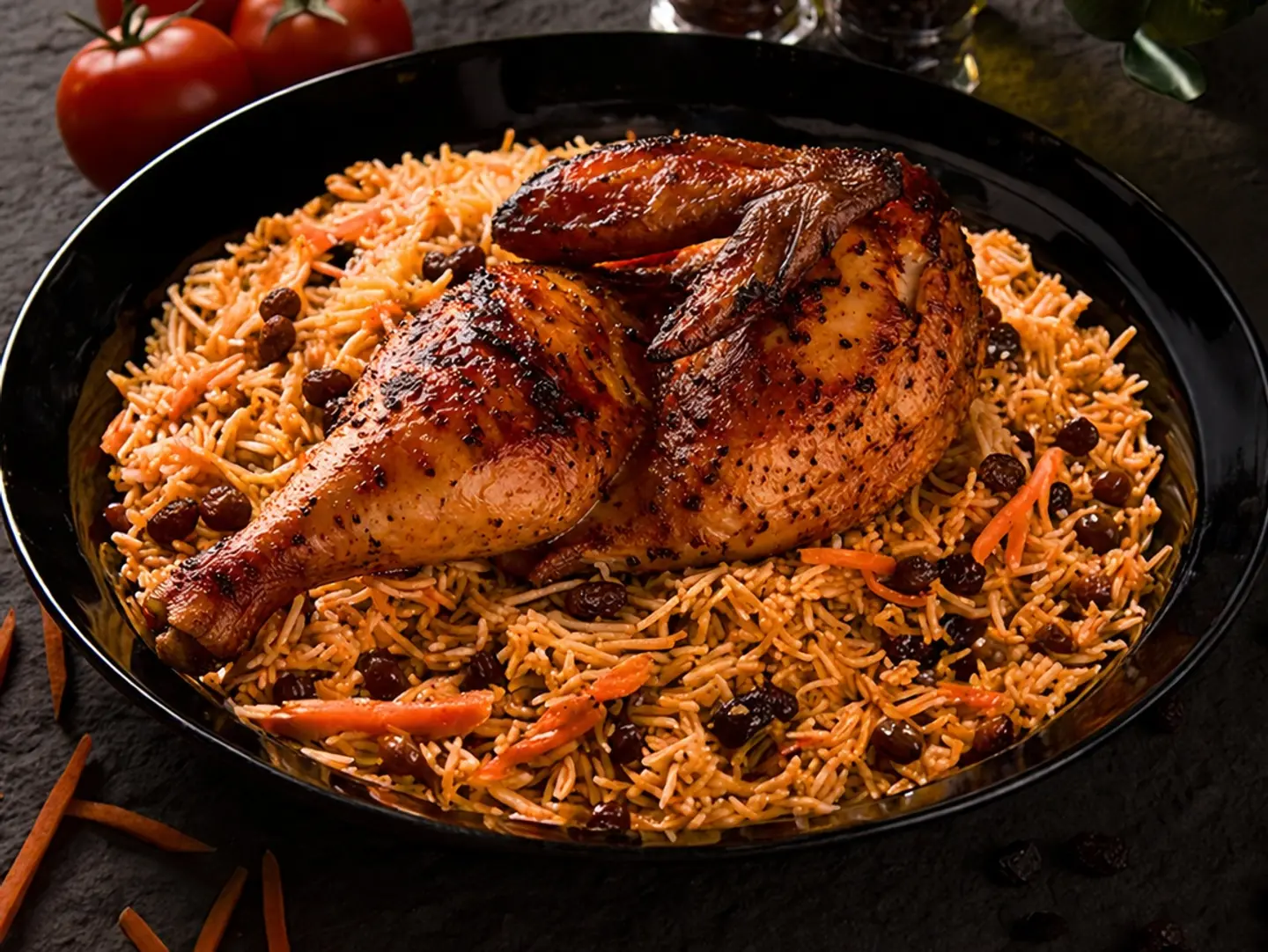نصف دجاج شوايه