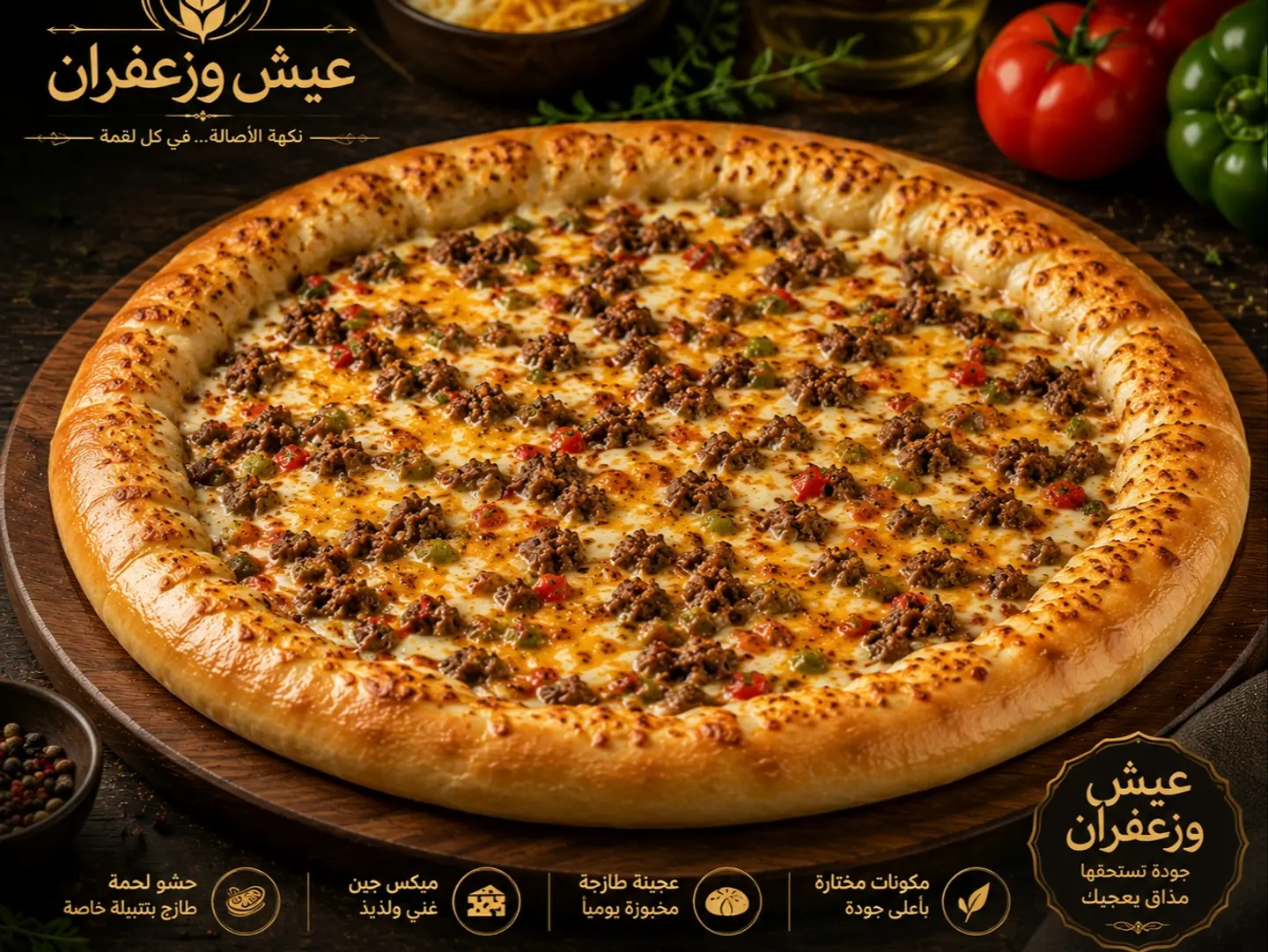 Saffron And Bread Pizza