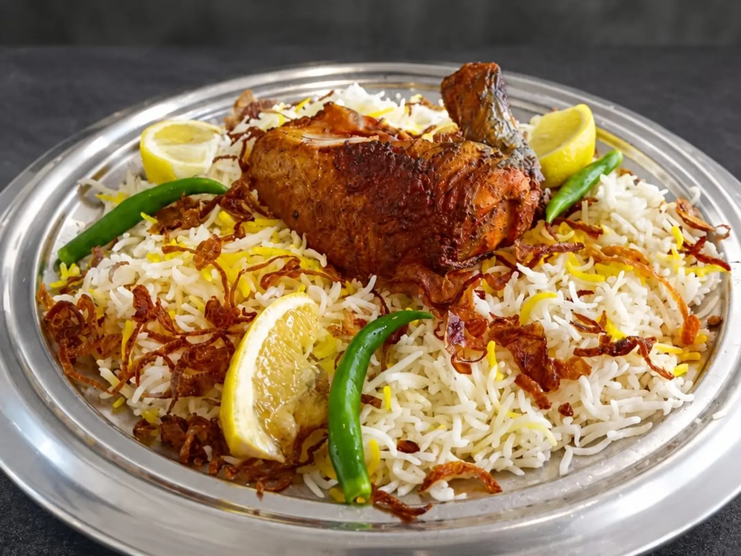 ربع دجاج شوايه صدر مع ارز