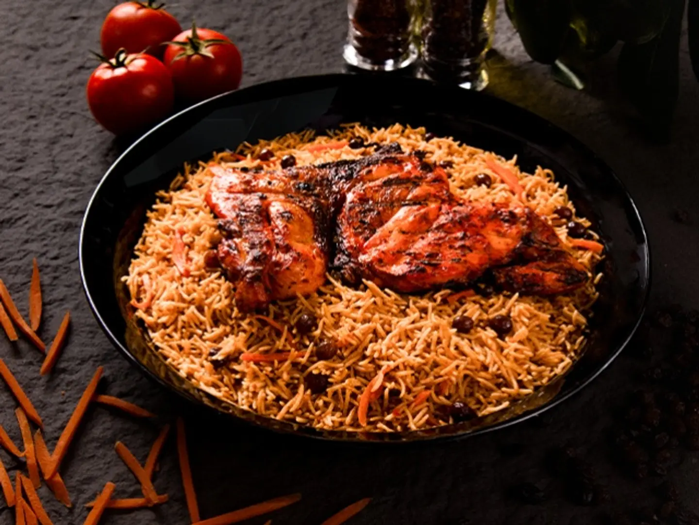 Half A Charcoal Chicken With Rice