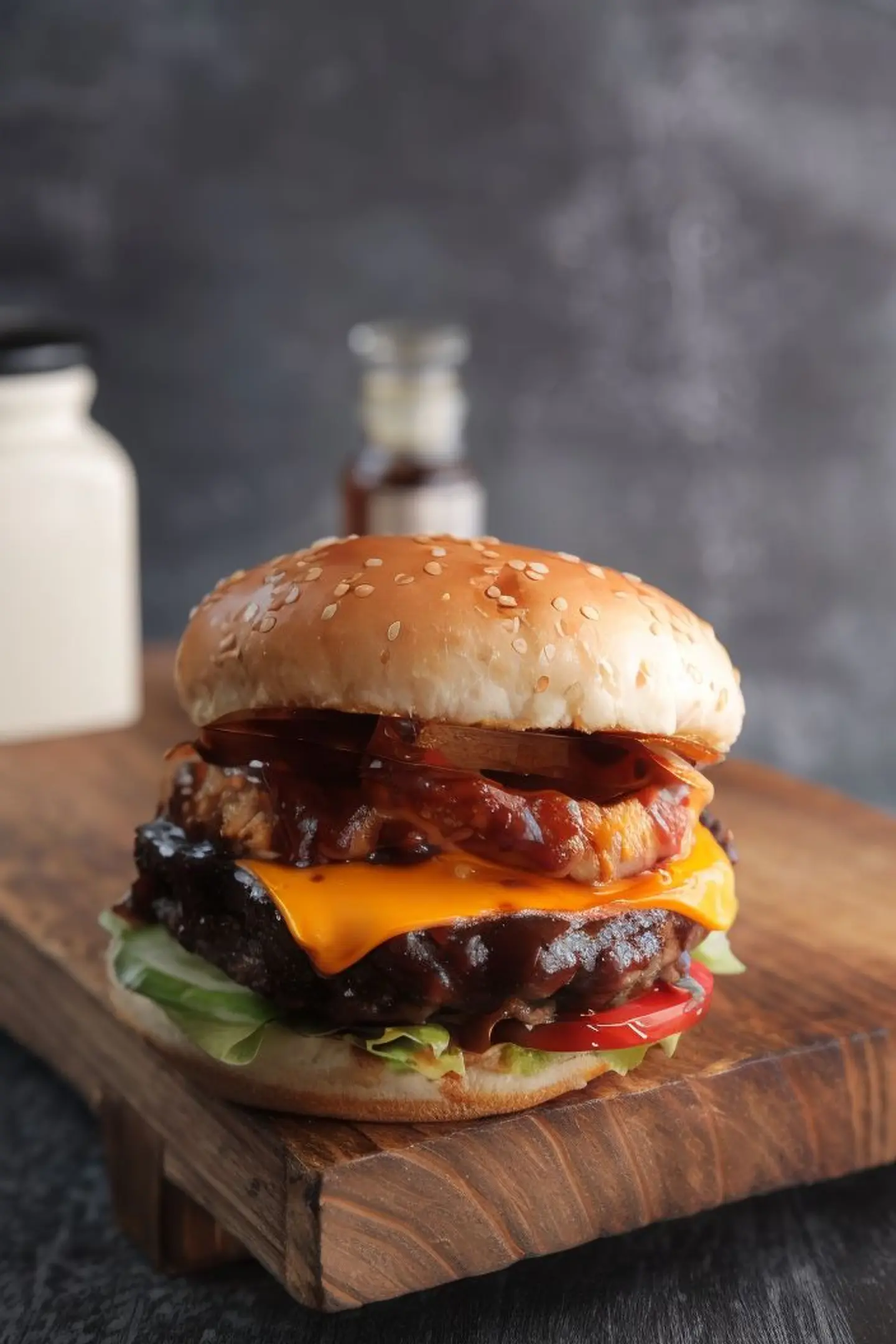 دجاج برجر باربيكيو غربي