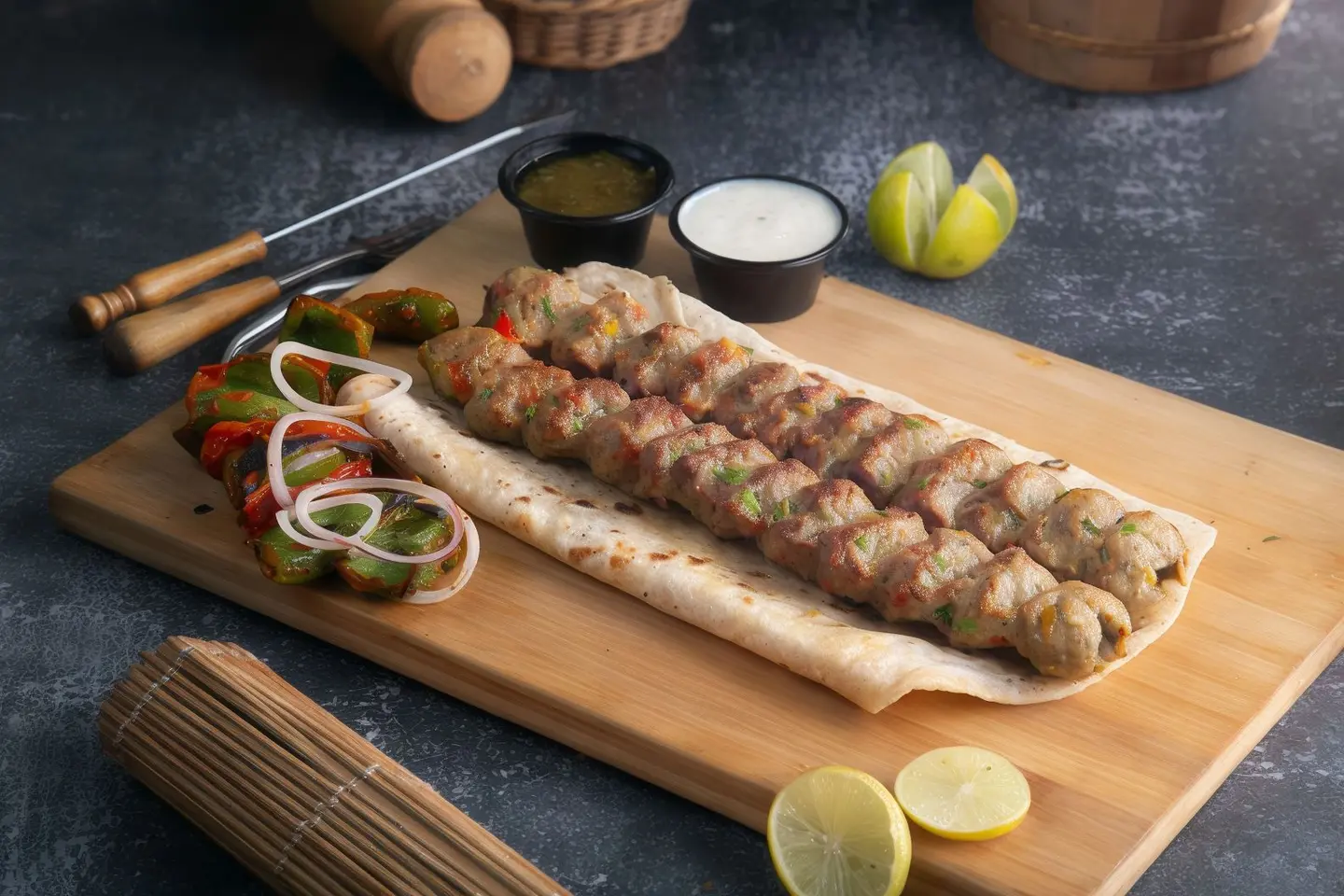 کباب هنزاي لحم الضأن