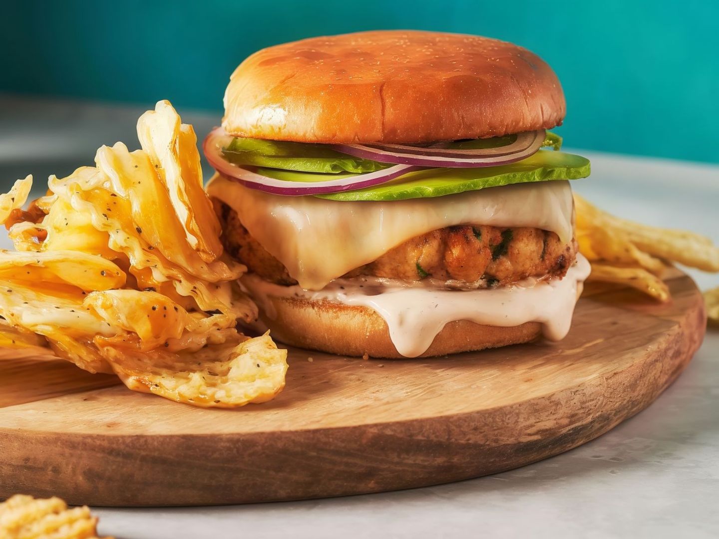 Double Chicken Burger