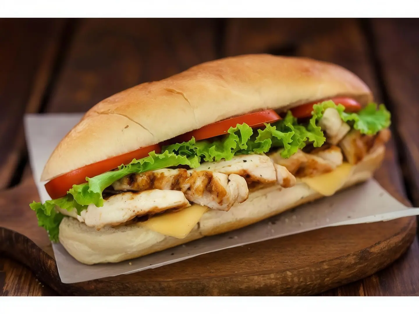 ساندوتش دجاج حراق