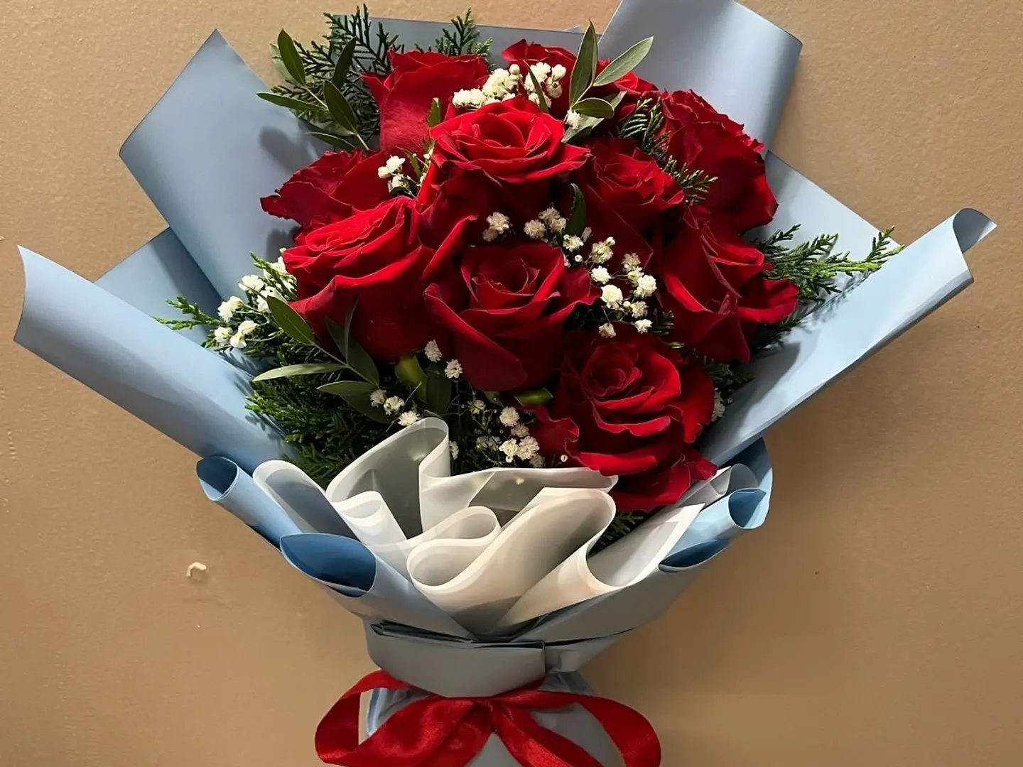 A Bouquet Of Red Roses