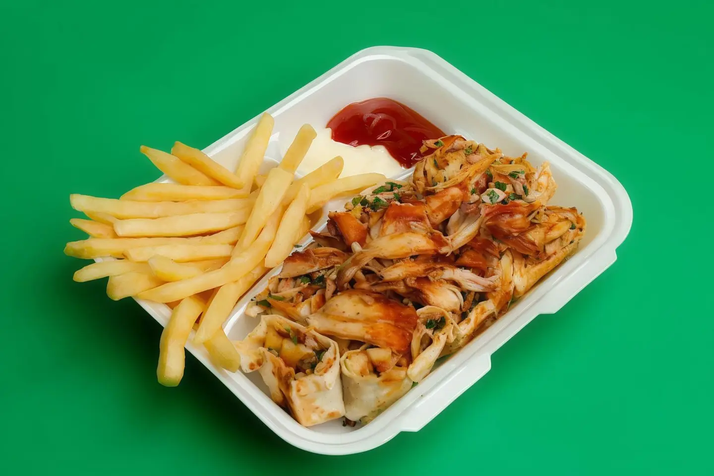 صحن عربي صغير شاورما فرط