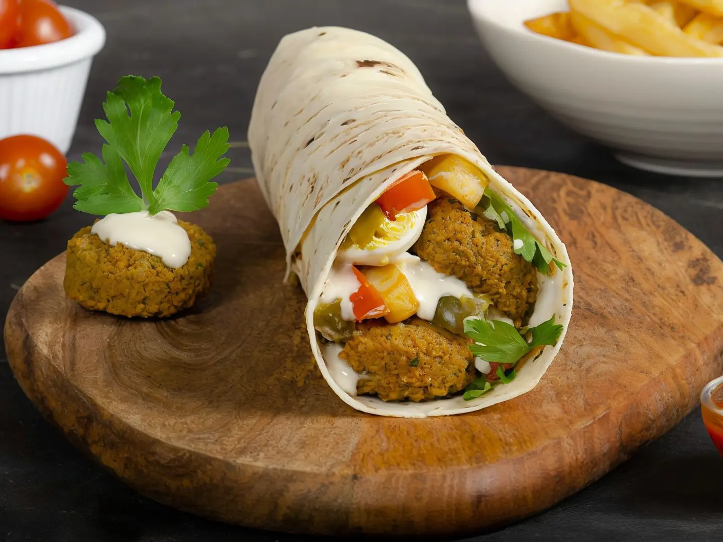 Falafel Hummus Egg