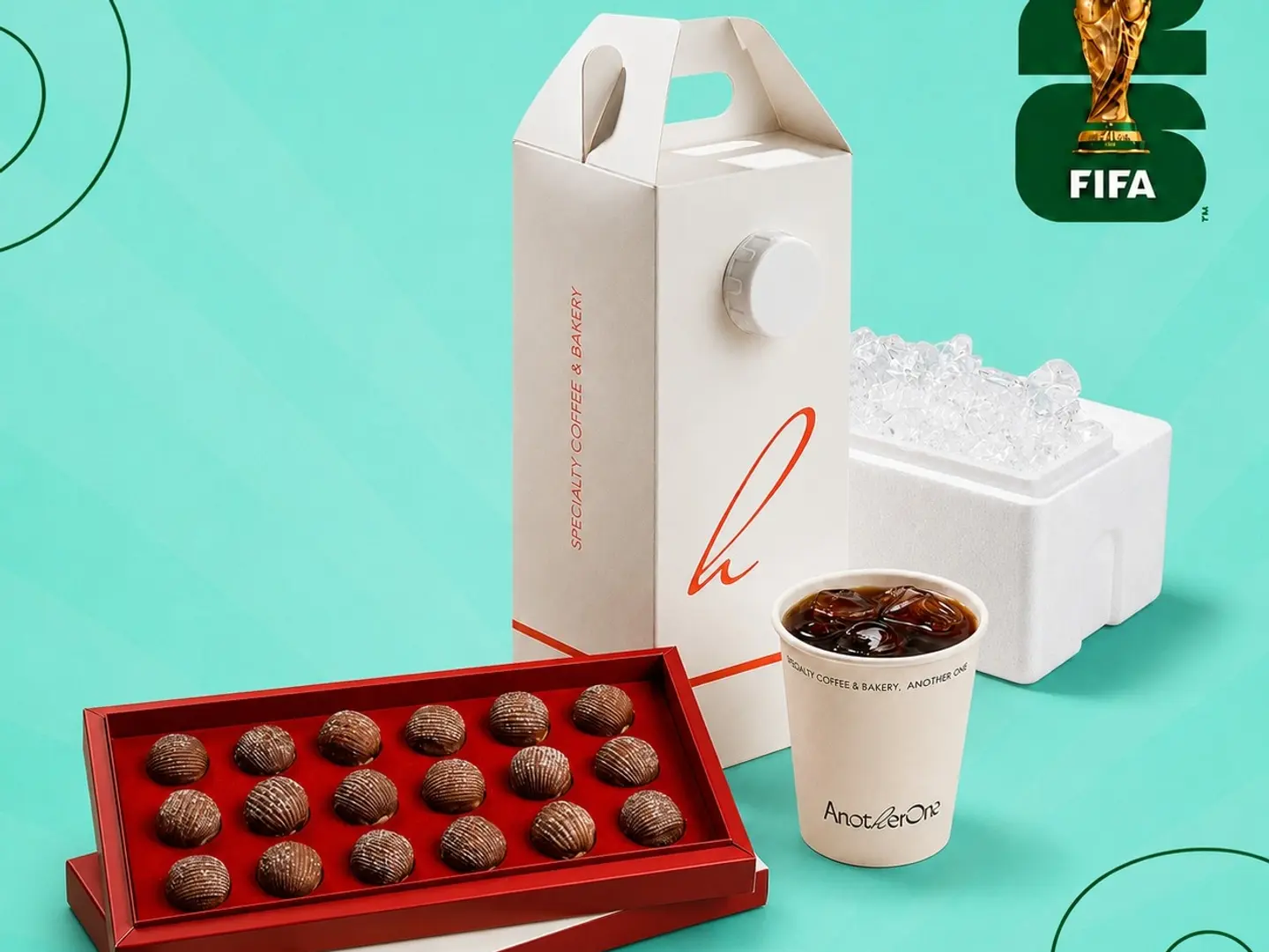 Mini Chocolate Danish Box With Coffee Of The Day (World Cups Offer)