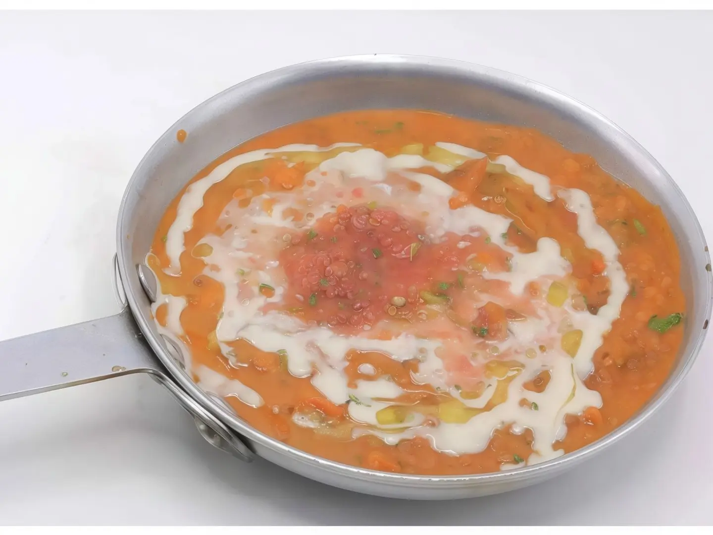 عدس طاوة بالزيت