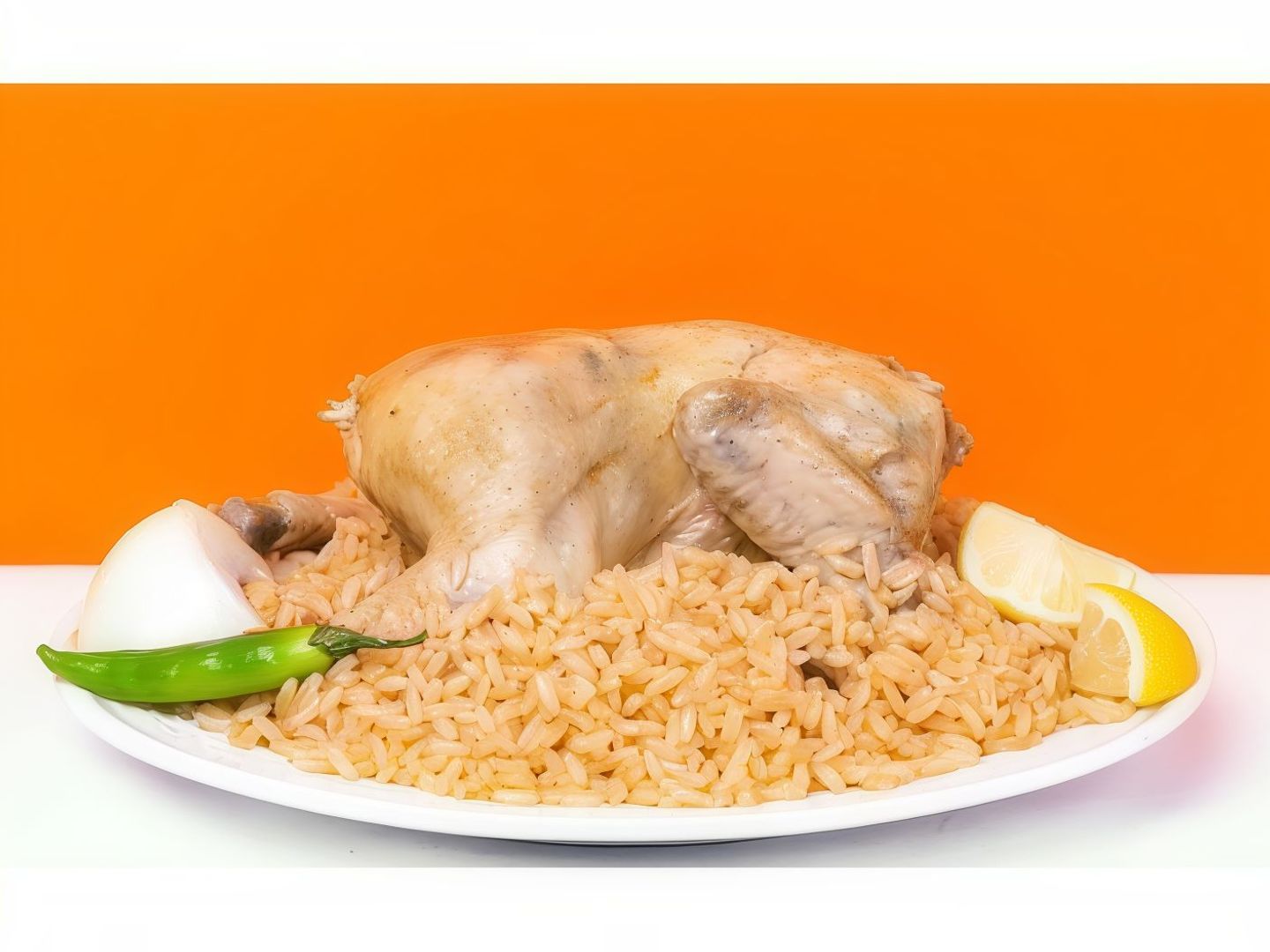 حبة دجاج مسلوق مع الأرز