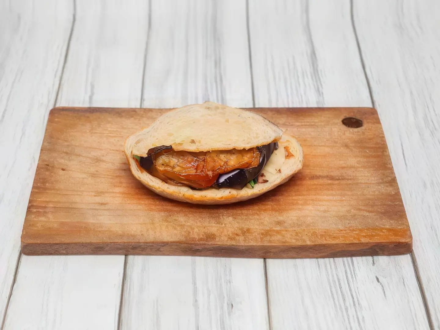 Mixed Sandwich With Plain Eggplant