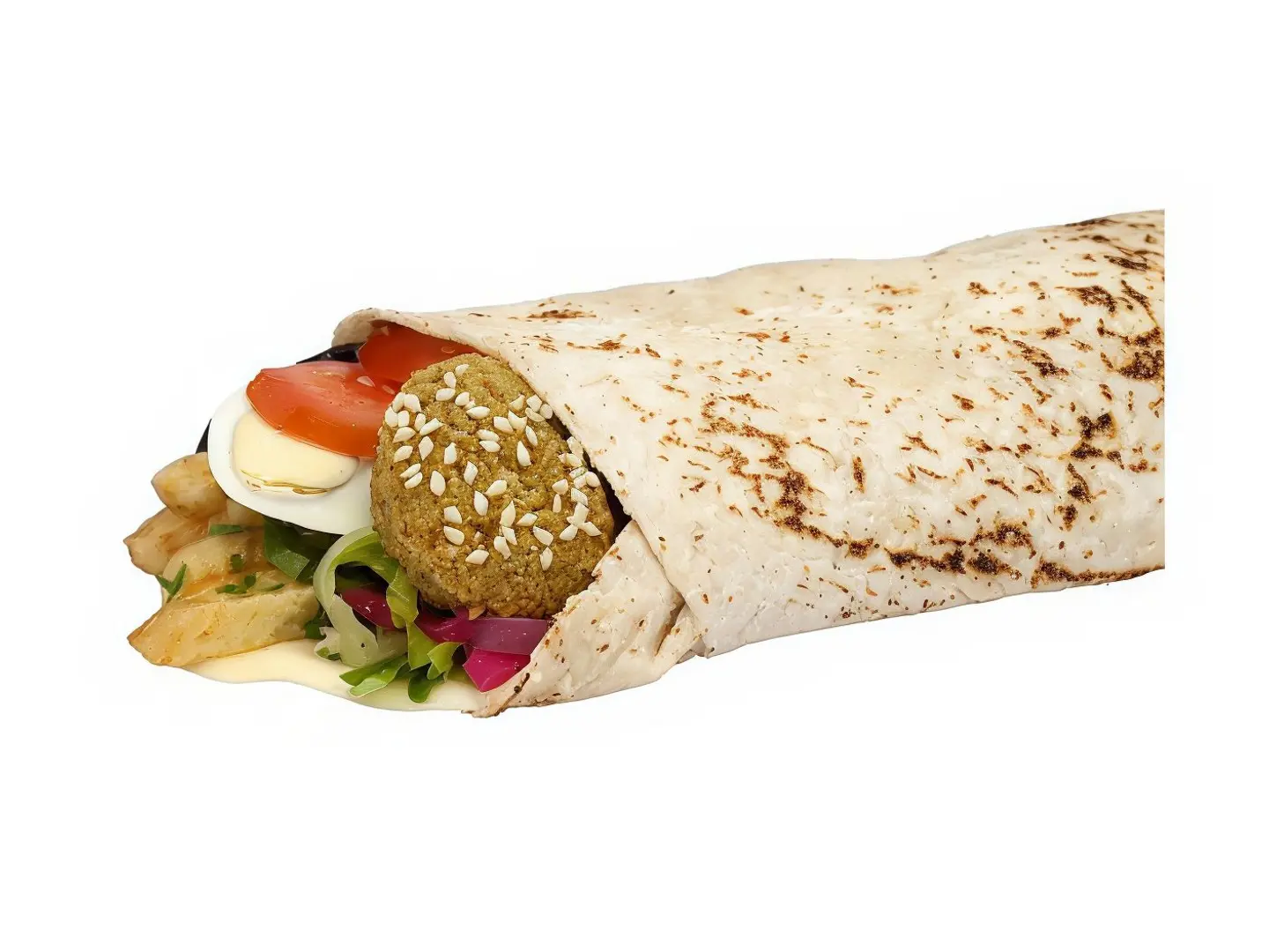 ساندوتش فلافل جبن بيض مسلوق