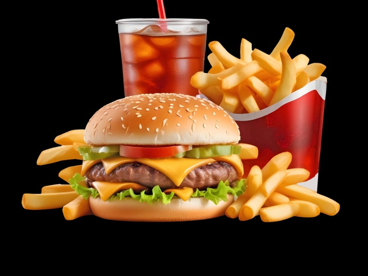Grilled Meat Burger Combo