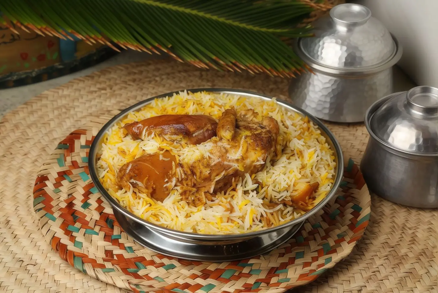 زربيان دجاج مع الارز