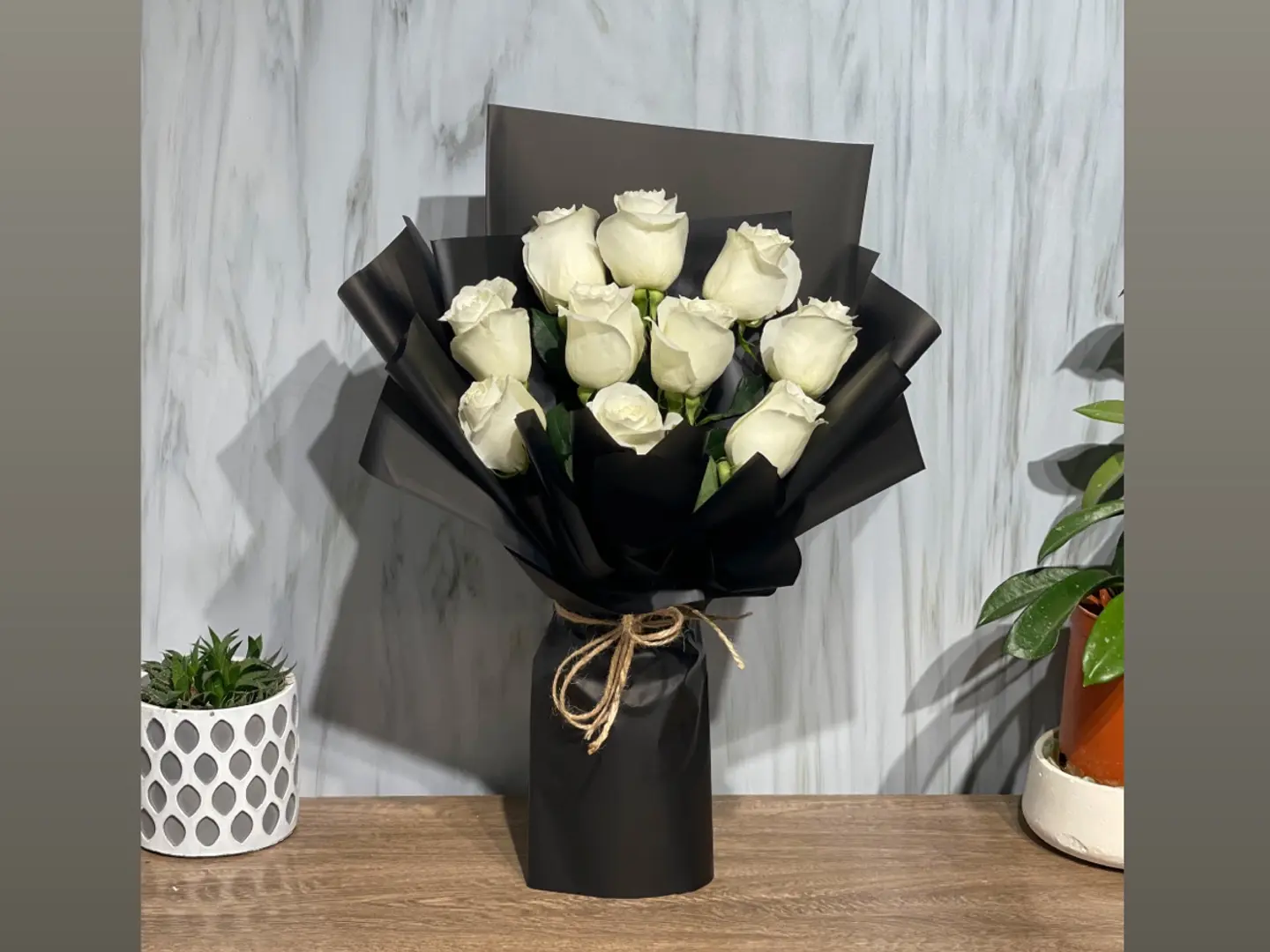 باقة الفخامه ابيض