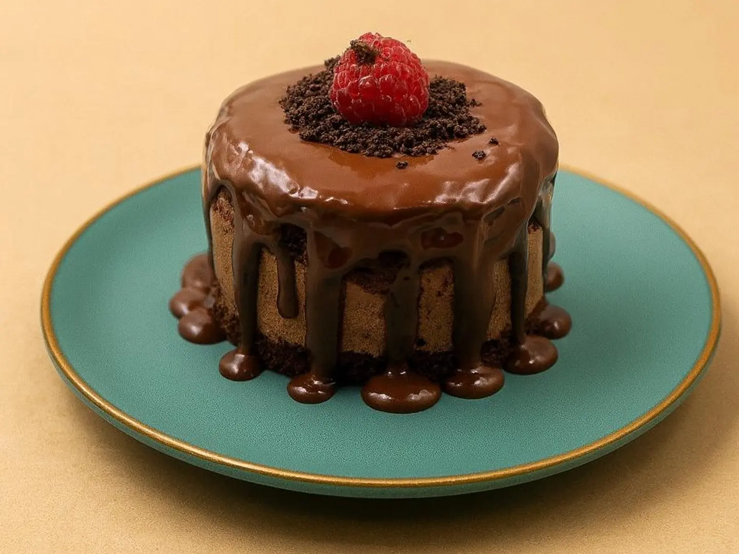 كيك شوكلت دائري