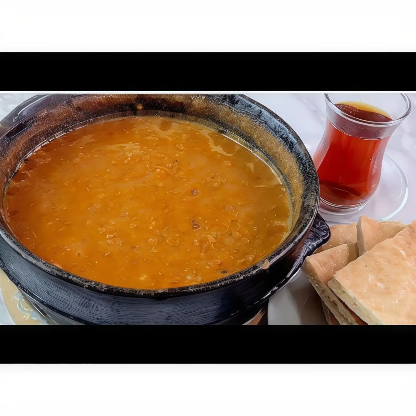 عدس مع البيض مغش