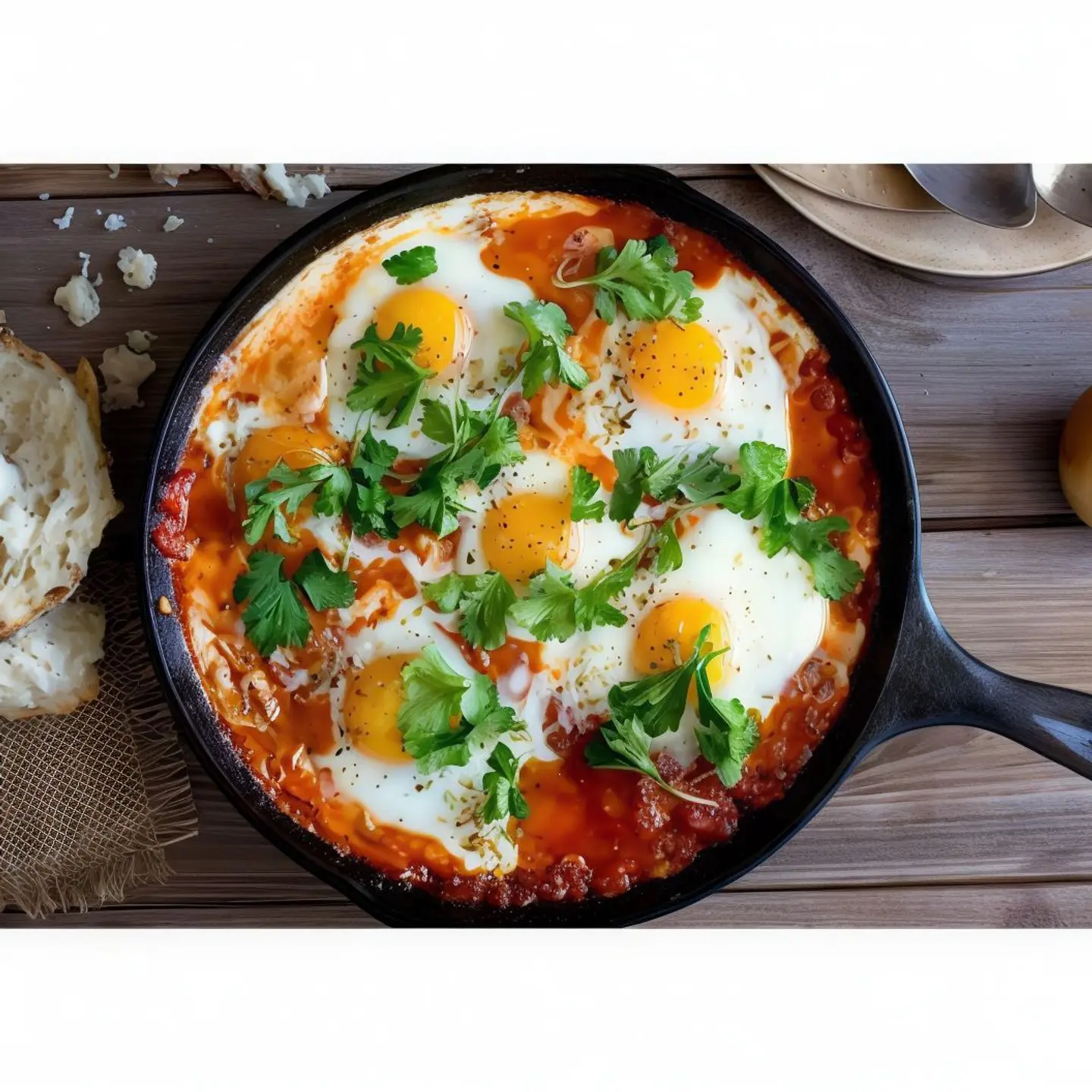 فول مع البيض