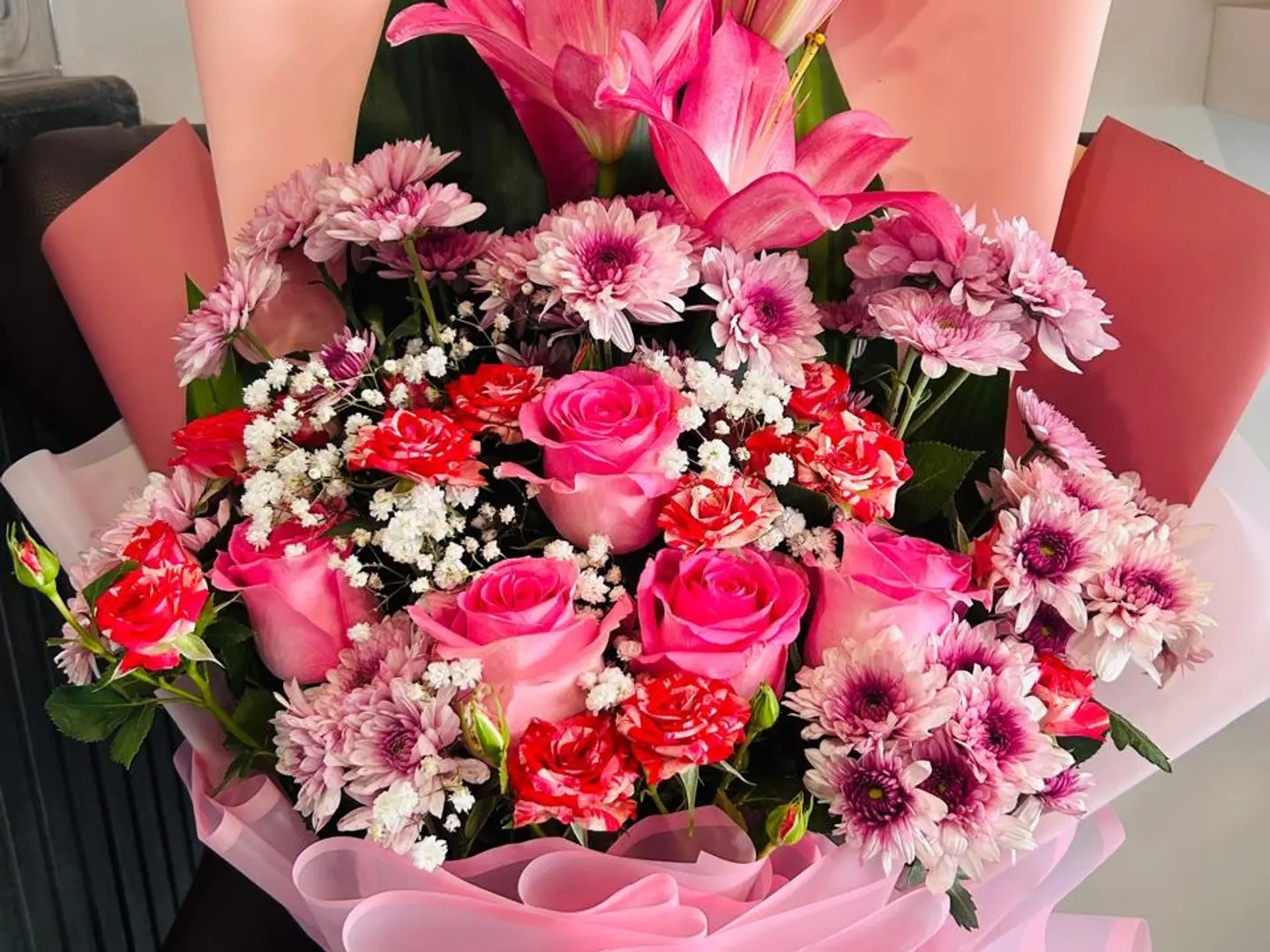 باقة ملكي وردي اخدر