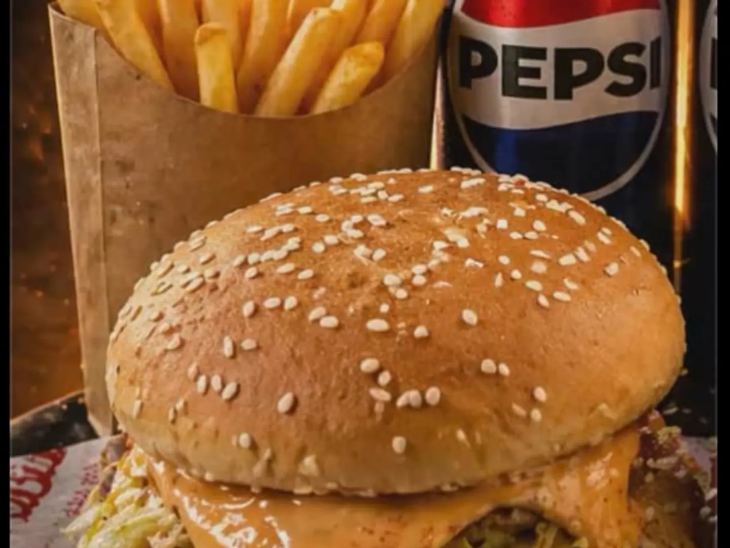 Charcoal Grilled Burger Combo