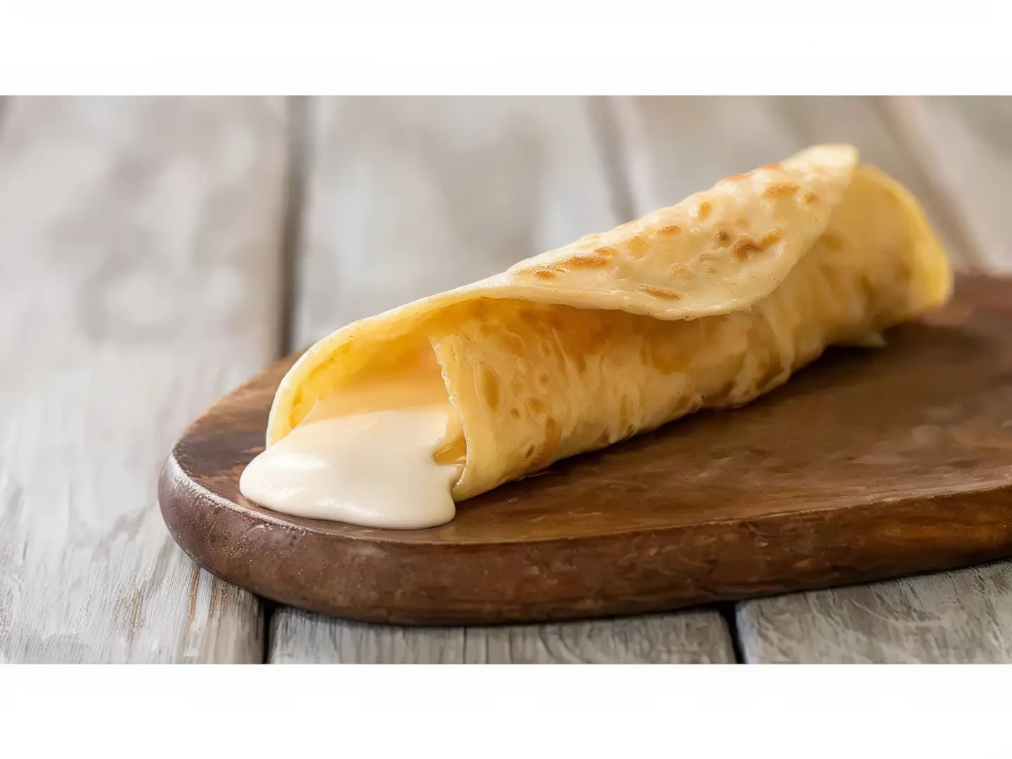 Chapati With Melted Cheese And Potatoes