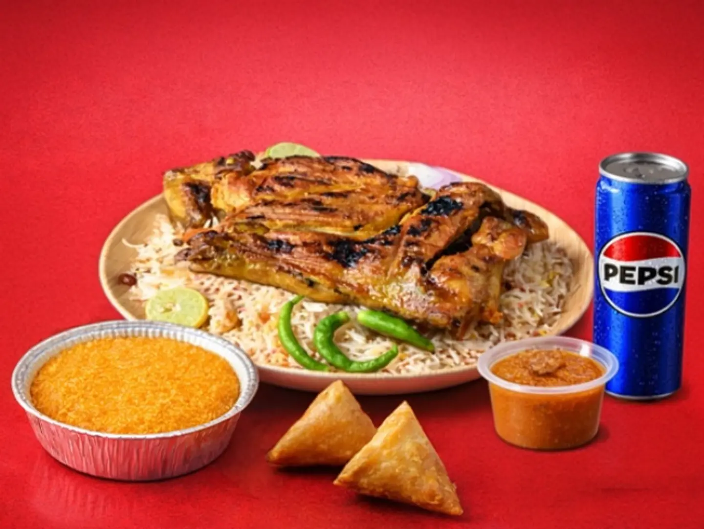 Small Charcoal Chicken Meal