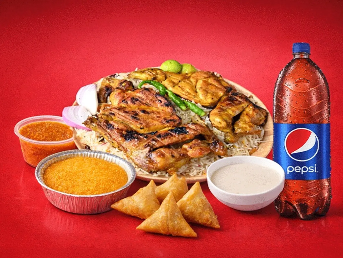Large Charcoal Chicken Meal