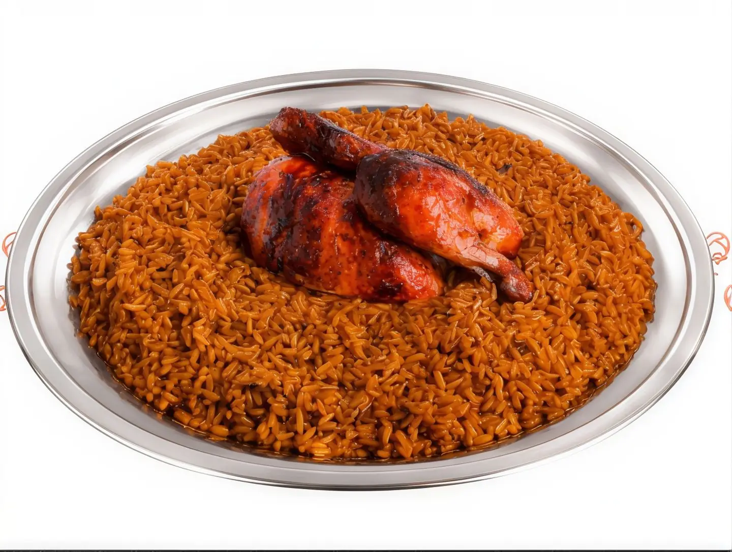 Grilled Chicken With Abu Bint Rice - Half A Chicken