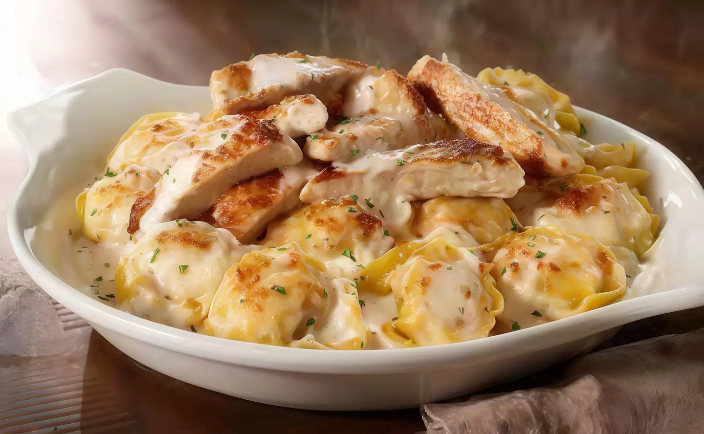 Chicken Tortelloni Alfredo
