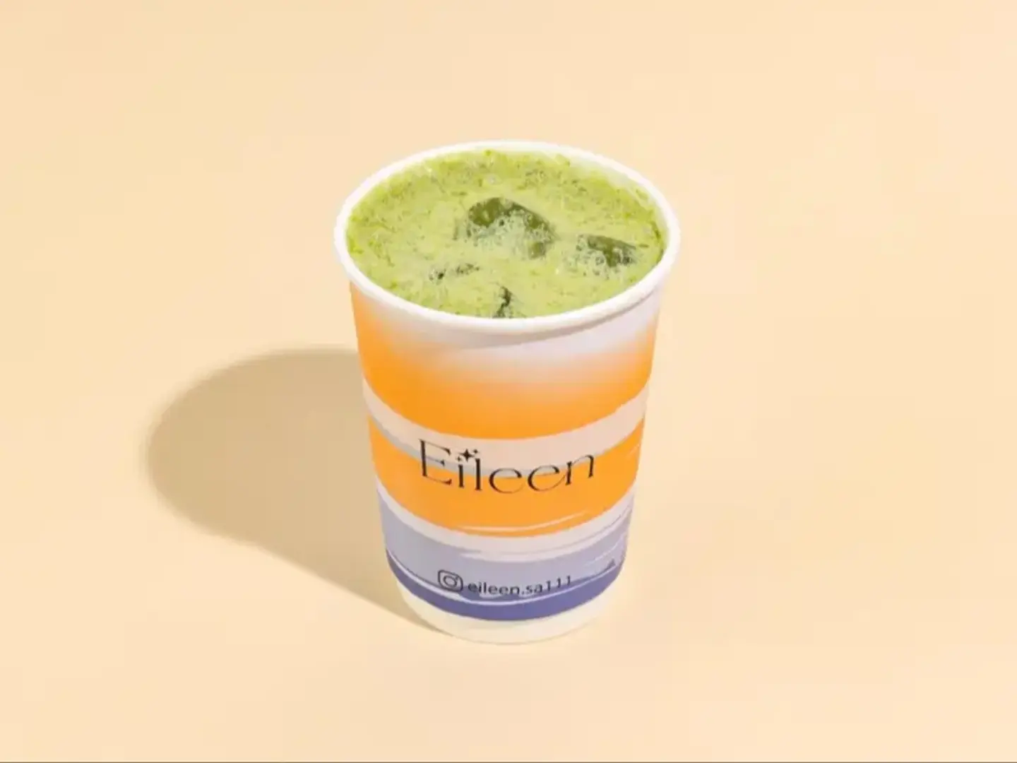 ماتشا لاتيه مثلج