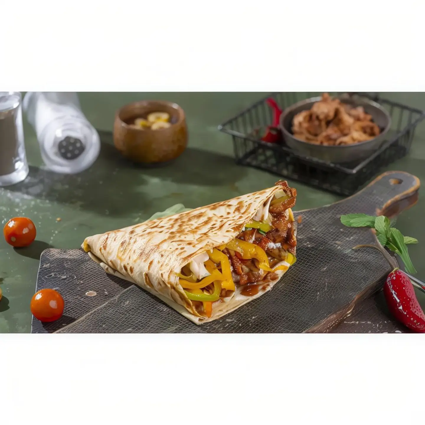 Crepe Chicken Shawarma