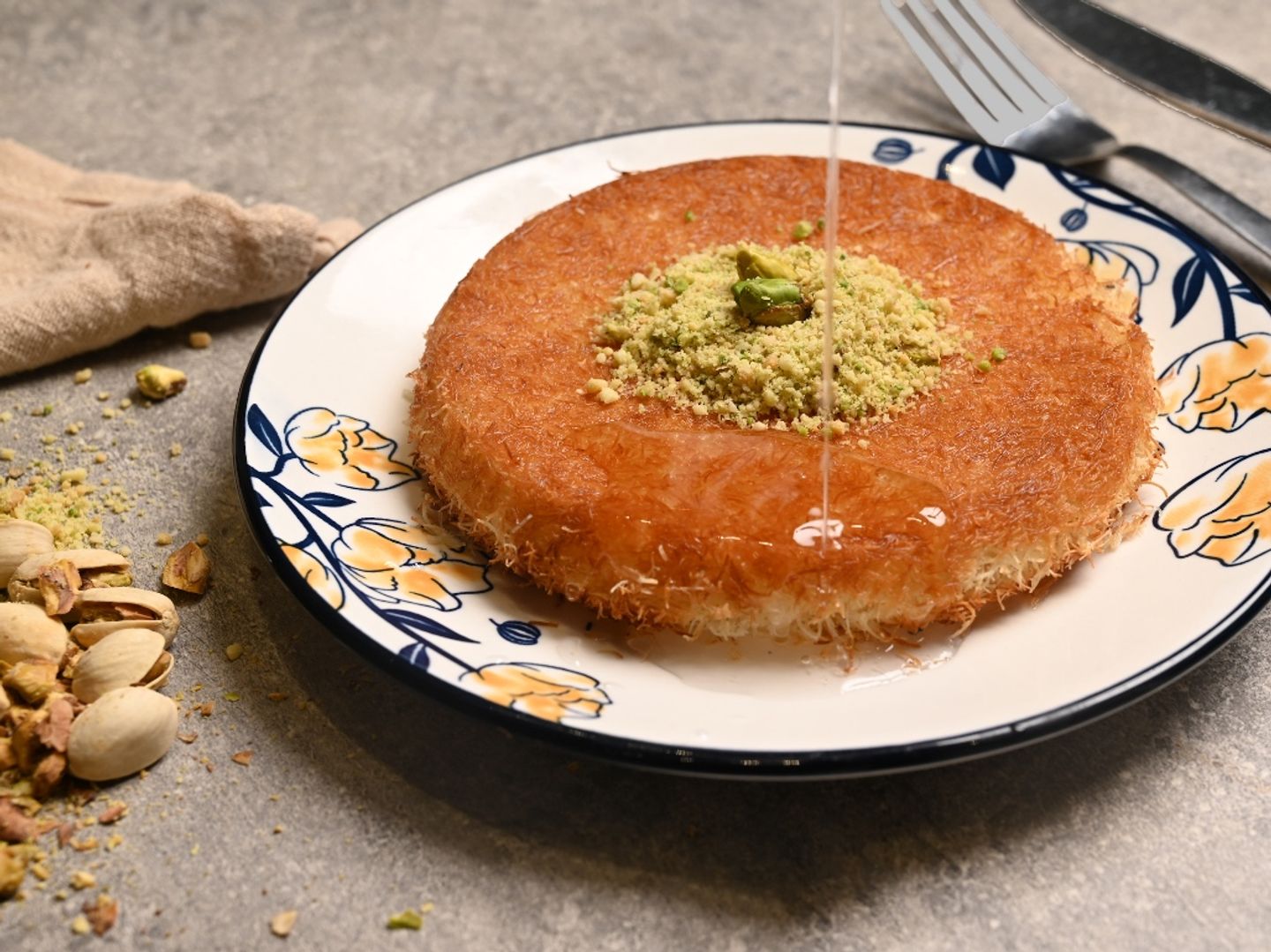 كنافة بالقشطة