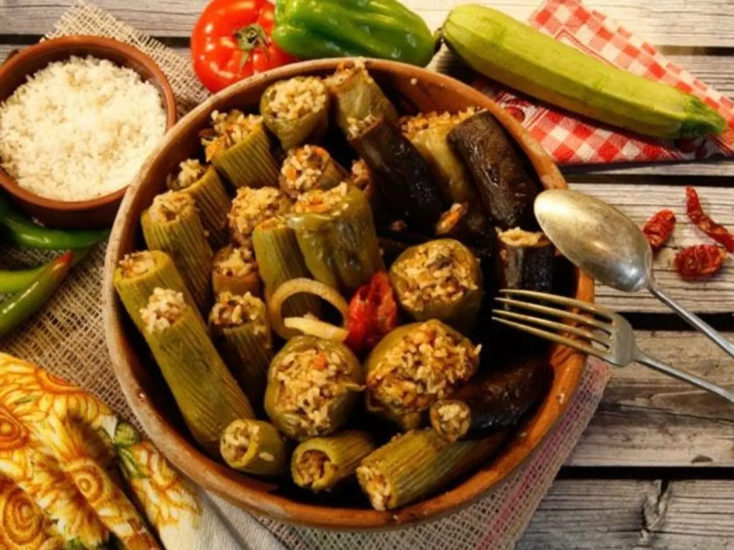 Stuffed Vegetables With Rice