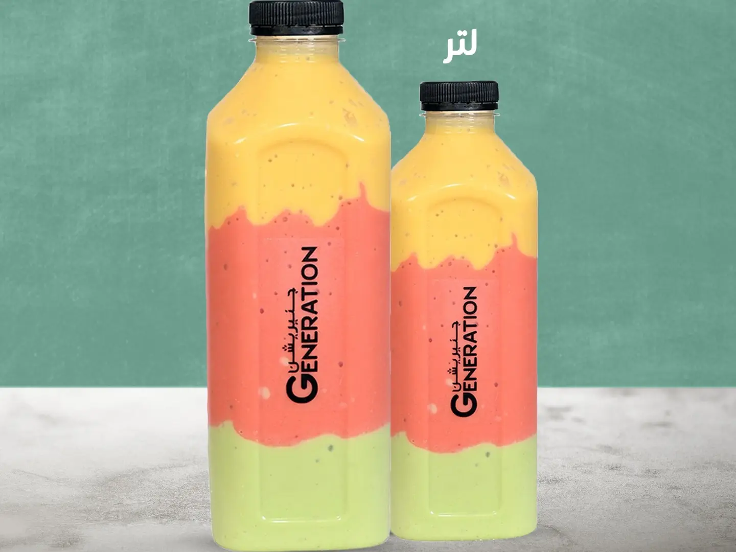 كوكتيل طبقات لتر ونص