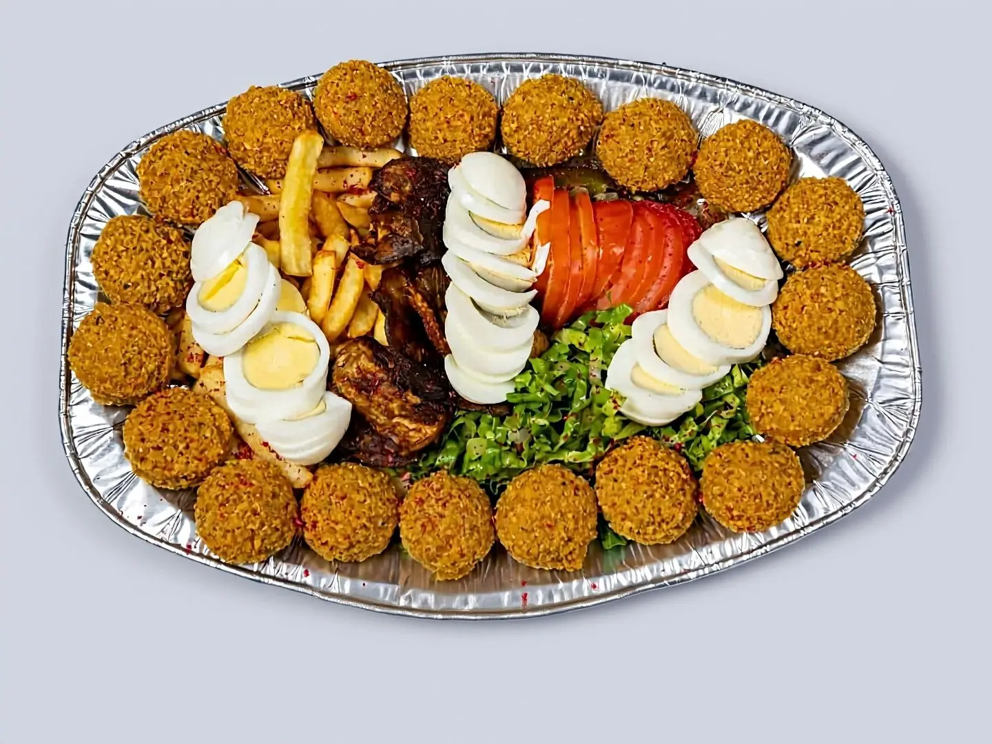 صحن فلافل مشكل