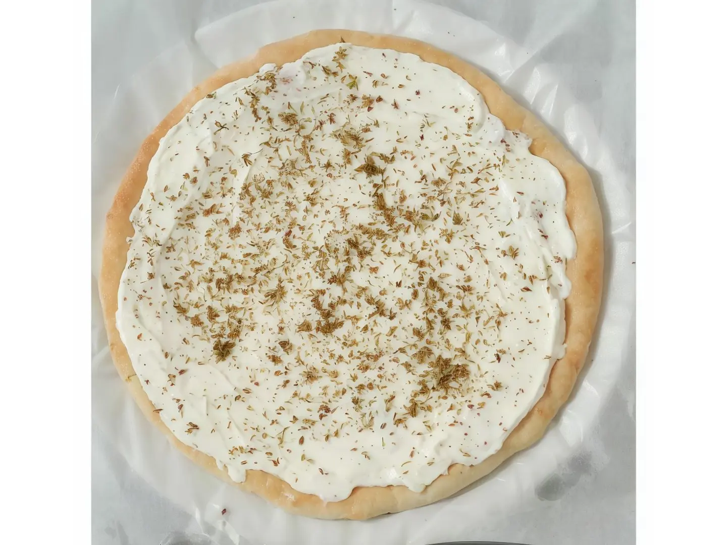 فطيرة لبنة وزعتر