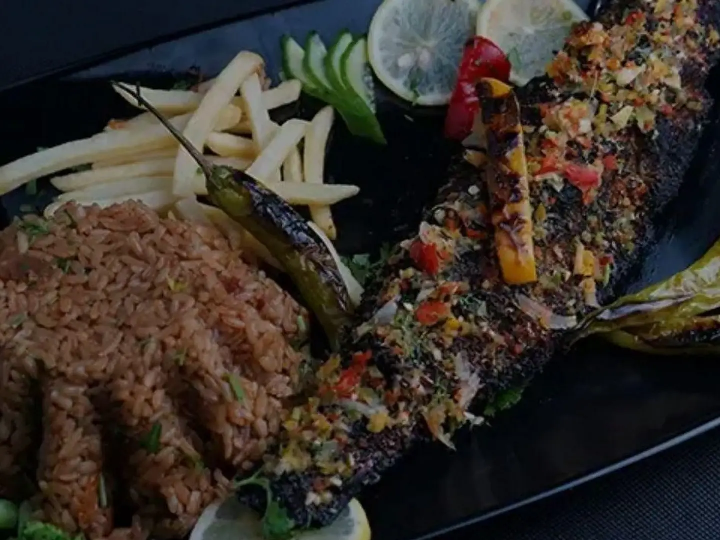 وجبة سمك بوري